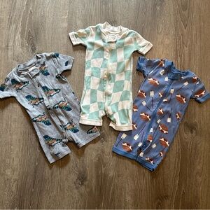 Hanna Andersson 3-6 Month Shortie Sleeper Pajamas